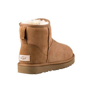 UGG 女鞋 防泼水秋冬雪地靴 短靴皮毛一体短筒防水加绒 GREY-灰色 39