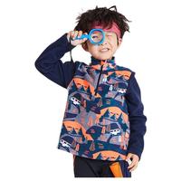 DECATHLON 迪卡侬 MH100 男女童通用立领抓绒衣 8559046 蔚蓝橙 110码