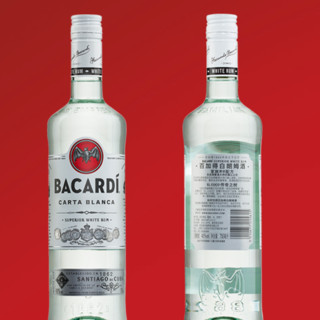 BACARDI 百加得 白朗姆酒 40%vol 770ml*2瓶