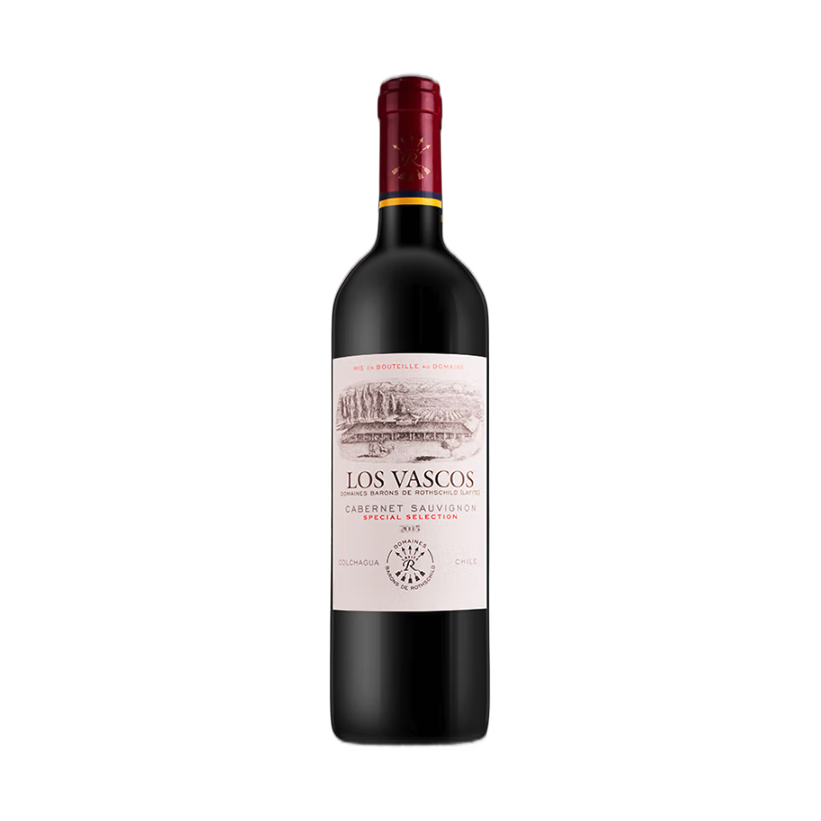 LOS VASCOS 巴斯克酒庄 拉菲（LAFITE）巴斯克酒庄 精选赤霞珠干红葡萄酒 750ml*6瓶整箱装进口红酒