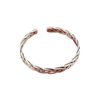 顺庆银楼 编织麻花足银手镯