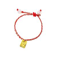 新金珠宝 招财兔足金手绳 22.5cm