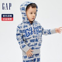 Gap 盖璞 男幼童LOGO印花卫衣749379 秋冬新款童装洋气连帽衫