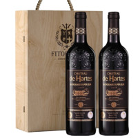 PLUS会员：菲特瓦 超级波尔多产区 干红葡萄酒 750ml*2瓶 礼盒装