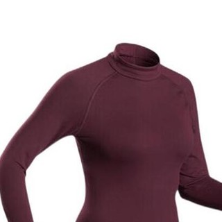 DECATHLON 迪卡侬 500系列 女子滑雪保暖内衣 枣红色 L
