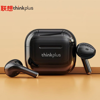 联想(Lenovo) thinkplus LP40黑色 真无线蓝牙耳机 半入耳式运动降噪重低音音乐耳机 通用苹果华为小米手机