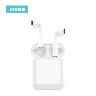 KIVee 可逸KV-TW02C 蓝牙耳机无线音乐耳机半入耳式 适用于苹果vivo华为安卓 白色