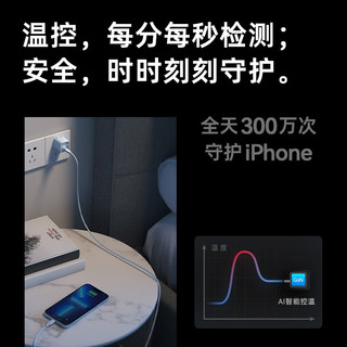 Anker 安克 511 安芯充pro iphone14快充充电器30W手机充电头适用苹果14/13 配1.8m苹果PVC线