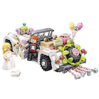 LOZ 俐智 汽车玩具积木迷你模型 小颗粒趣味拼装儿童玩具创意礼品手办 男孩女友生日礼物 1119婚车
