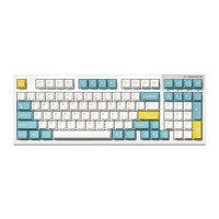 FL·ESPORTS 腹灵 FL980 V2 97键 2.4G蓝牙 多模无线机械键盘 海盐柠檬 FLCMMK 紫荆轴 RGB