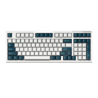 FL·ESPORTS 腹灵 FL980 V2 97键 2.4G蓝牙 多模无线机械键盘 冰薄荷 FLCMMK 紫荆轴 RGB