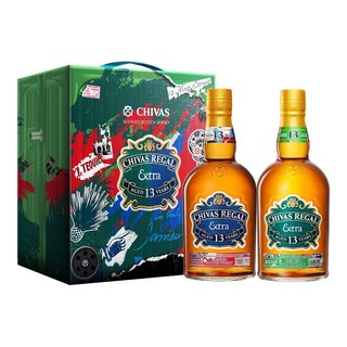 CHIVAS 芝华士 黑麦桶+龙舌兰桶双支礼盒 500ml