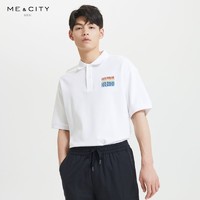 MECITY 男装2020夏季新款纯棉联名宽松轻薄刺绣Polo衫男