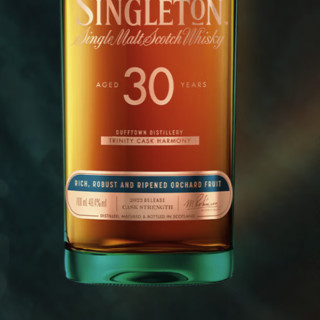 THE SINGLETON 丰味臻藏 苏格登 30年 单一麦芽 苏格兰威士忌 43%vol 700ml