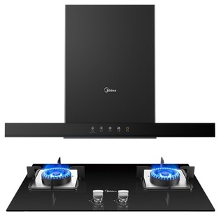 Midea 美的 T201+Q216B 顶吸式烟灶套装 天然气