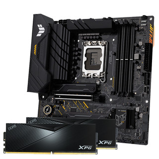 ASUS 华硕 TUF GAMING B660M-PLUS WIFI重炮手主板+威刚 32GB(16GX2) DDR5 5200 内存 主板内存套装