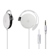 audio-technica 铁三角 EQ300iS 通话版 压耳式挂耳式有线耳机 白色 3.5mm