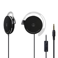 audio-technica 铁三角 EQ300iS 通话版 压耳式挂耳式有线耳机 黑色 3.5mm