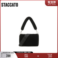 STACCATO 思加图 2022秋季新款时尚毛绒包小方包手拎包斜挎包背提包X2742CX2