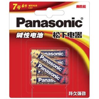 Panasonic 松下 LR03BCH/6B 7号碱性干电池 6节装