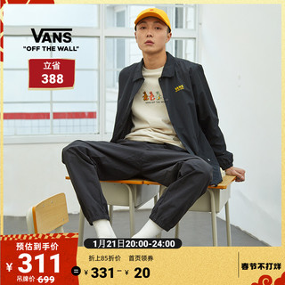 VANS 范斯 中性运动夹克 VN0A5H9EBLK 黑色 XXL