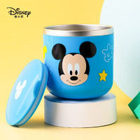 移动端：Disney 迪士尼 儿童水杯带刻度316不锈钢内胆隔热牛奶杯家用卡通喝水口杯家用 蓝色米奇260ml