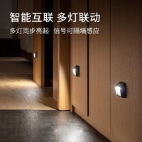 ZHIWU 智物 人体感应灯小夜灯充电走廊灯厨卫生间灯 床头地脚灯壁灯 LED免打孔无线长续航 感应夜灯