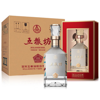 WULIANGYE 五粮液 股份 五粮坊 浓香型白酒礼盒装 整箱装 52度500ml*6瓶高度纯粮食酒水 名酒礼品酒喜酒送礼