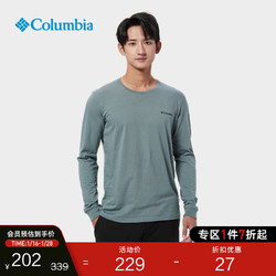 Columbia 哥伦比亚 户外秋冬男子透气圆领套头运动长袖T恤AE9721 346 L(180/100A)