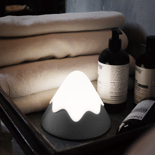 MUID 雪山灯led智能创意触摸硅胶小夜灯充电式伴睡床头拍拍喂奶灯