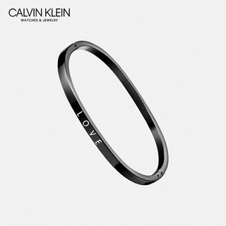 Calvin Klein hook护刻系列 PVD黑色细手镯 KJ06BD1901