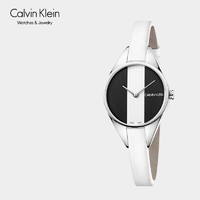 Calvin Klein CK凯文克莱（Calvin Klein）Rebel 反叛系列手表  白色表带石英女士腕表 K8P231L1