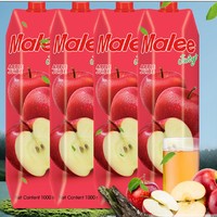 88VIP：Malee 玛丽 苹果汁果汁饮料1000ml*4盒