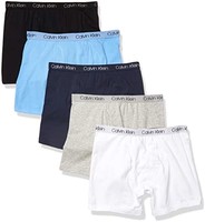Calvin Klein 男童时尚棉质平角内裤，5件装