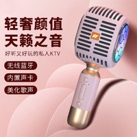 SANSUI 山水 话筒音响一体麦克风手机全民K歌线蓝牙手持KTV主播录音必备