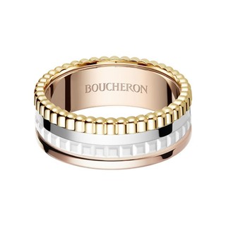 BOUCHERON 宝诗龙 QUATRE系列 JRG01596 中性圆环18K金戒指