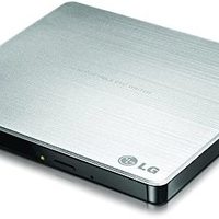 EMINENT 雅士 LG 电子 8X USB 2.0 多用、超轻薄便携 DVD 刻录机外置硬盘，支持 PC 和 Mac M-DISC，银色（gp60ns50）