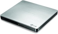 EMINENT 雅士 LG 电子 8X USB 2.0 多用、超轻薄便携 DVD 刻录机外置硬盘，支持 PC 和 Mac M-DISC，银色（gp60ns50）