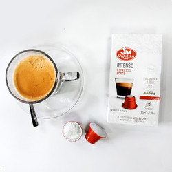 SAQUELLA 圣贵兰 意大利进口 意式浓缩 胶囊咖啡粉10颗/盒深情 适用nespresso