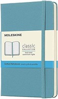 Moleskine 经典笔记本，硬皮，口袋  点缀，珊瑚蓝色，192 页