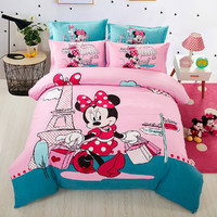 Disney 迪士尼 儿童套件卡通床品男童女童床单被套宝宝套件