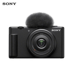SONY 索尼 ZV-1F 1英寸数码相机（9.4-25.7mm、1F）黑色