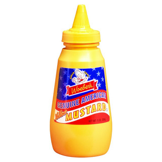 woeber's 韦贝尔 美国进口 韦贝尔美式 黄芥末 调味酱 方便瓶 255g