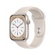 Apple 苹果 Watch Series 8 智能手表 45mm星光色铝金属表壳+星光色运动型表