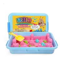 贝可麦拉 太空沙玩具套装 4斤粉色太空沙+沙盘+72配件