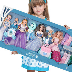 AoZhiJia 奧智嘉 換裝娃娃套裝大禮盒含6娃娃