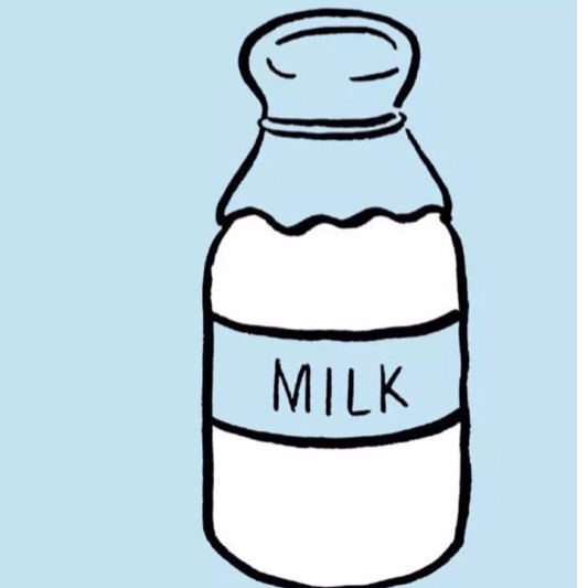 牛奶简笔画可爱 彩色图片