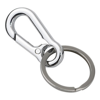 男士汽车钥匙扣创意不锈钢钥匙圈环表面镀铬送男友生日礼物 RMA271