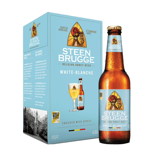 STEEN BRUGGE Steenbrugge 布鲁日 比利时 清爽果味白啤  330ml*4瓶