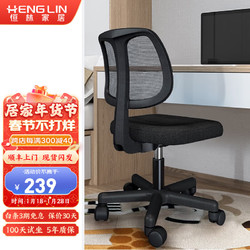 恒林 HLC-2066 家用电脑椅 尼龙脚+无扶手